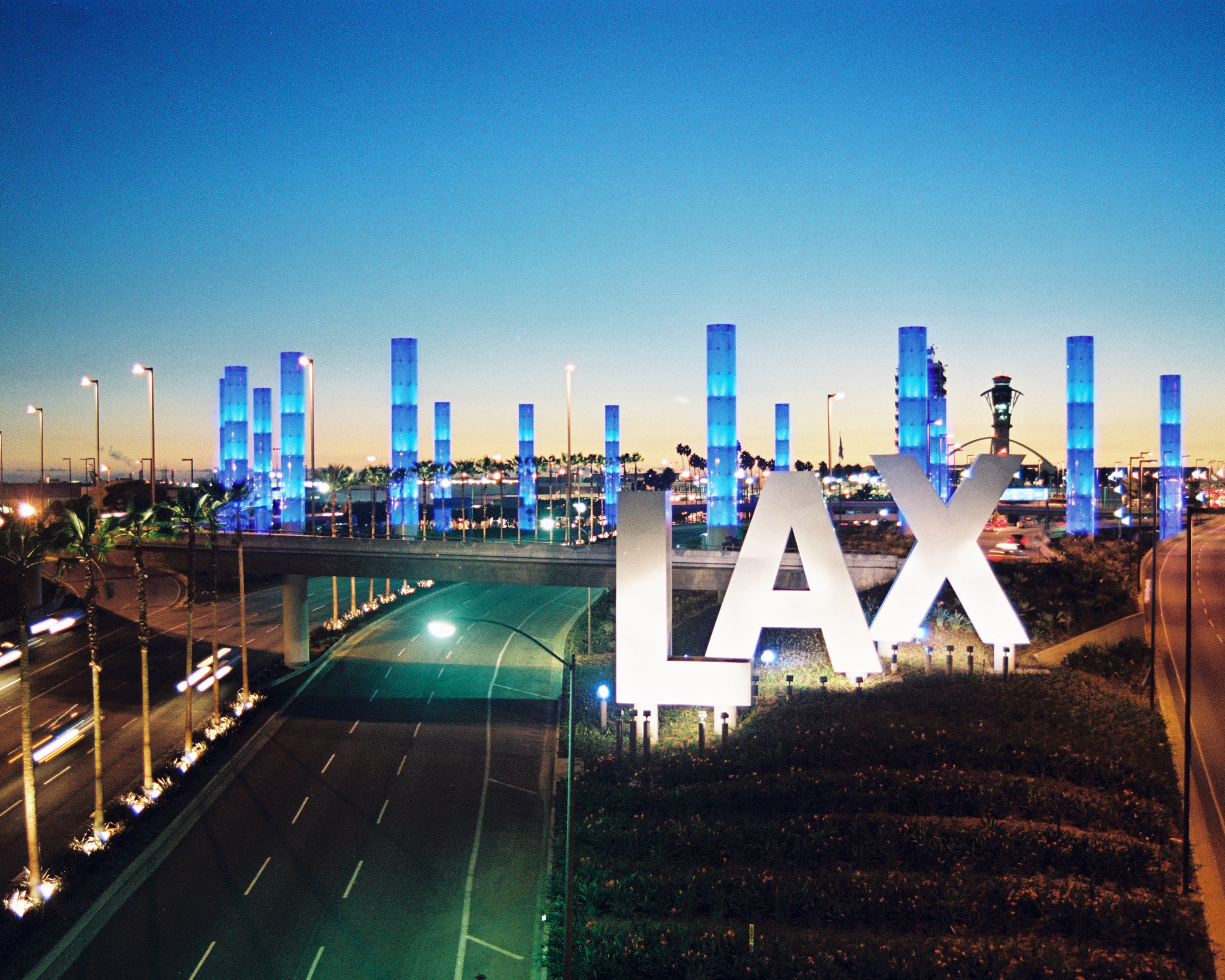 Light Pylons at LAX.