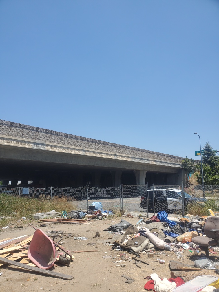 Another photo before Caltrans clean up with CHP