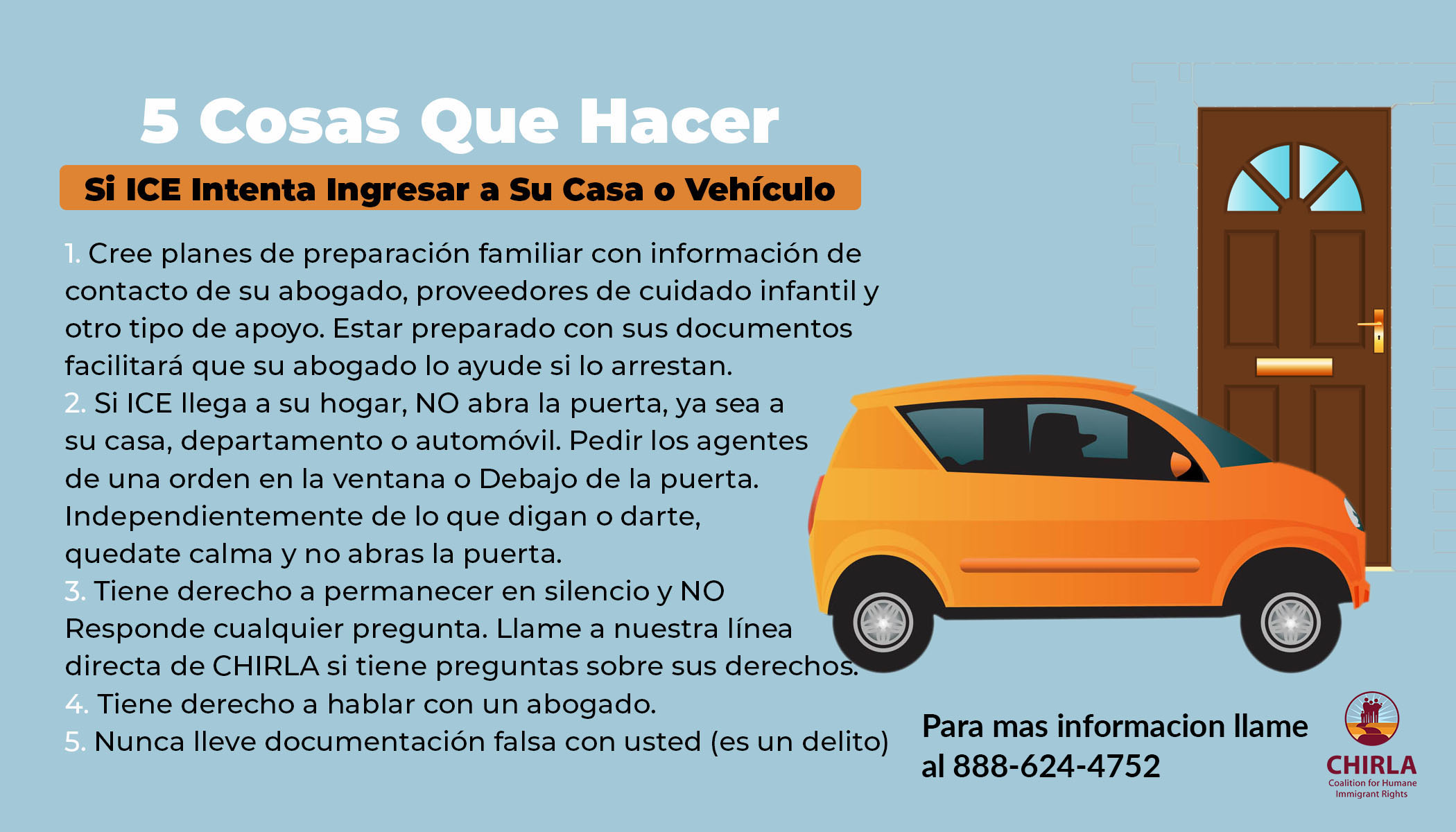 5 things to do ICE SPANISH